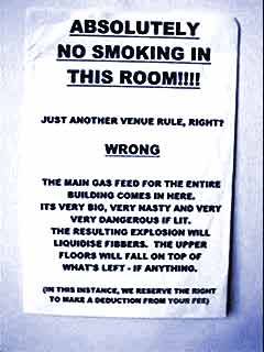 No Smoking Notice