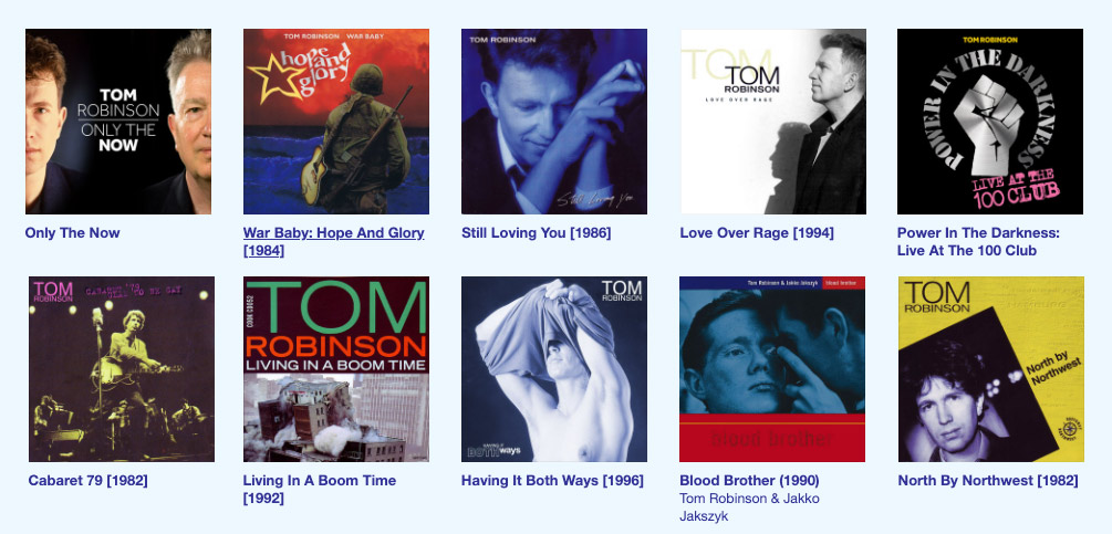 Tom Robinson Download Store
